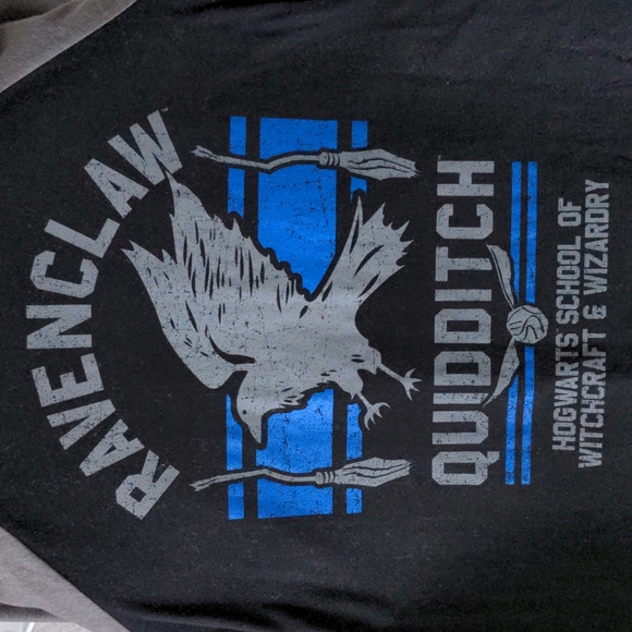 Harry Potter Ravenclaw Quidditch Women's Size M Raglan Shirt - Picture 3 of 4